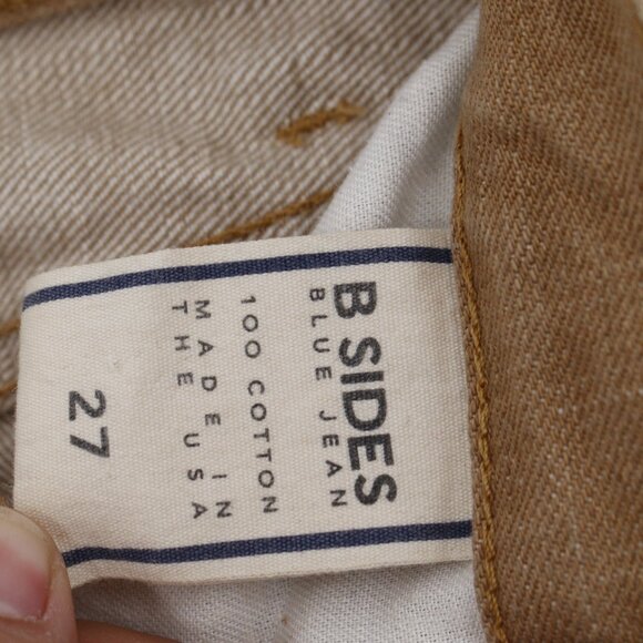 B Sides Jeans Womens 27 Straight Leg High Rise 5 Pockets Denim Made in USA - Picture 10 of 11